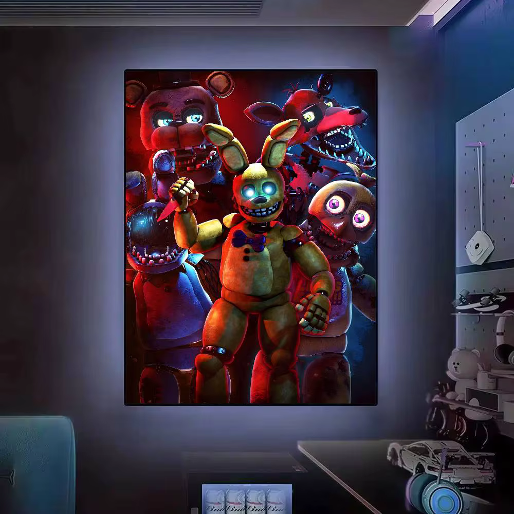 Affiches décoratives Anime Fnaf Five-nights-At-Freddys, peintures décoratives pour bureau, chambre à