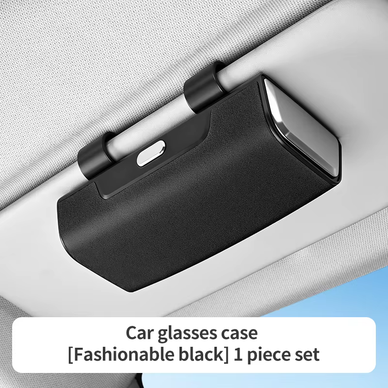 Boîte de protection universelle multifonctionnelle pour lunettes de soleil de voiture, boîte de rang