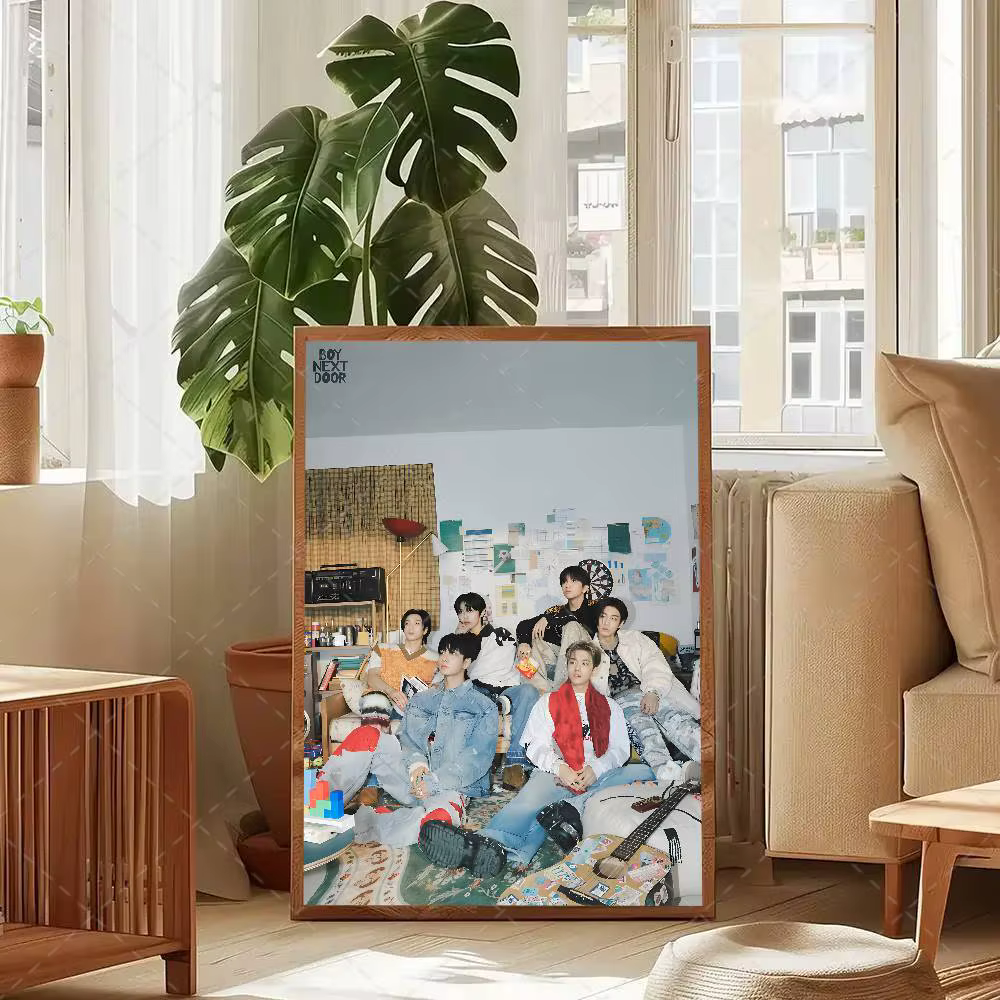 Affiche artistique de l'album du groupe Kpop B-BOYNEXTDOOR avec impressions, décoration pour la mais