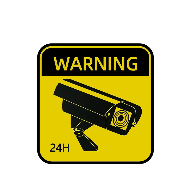 Autocollants étanches en vinyle pour voiture, alarme de vidéosurveillance, panneaux d'iode, décalcom