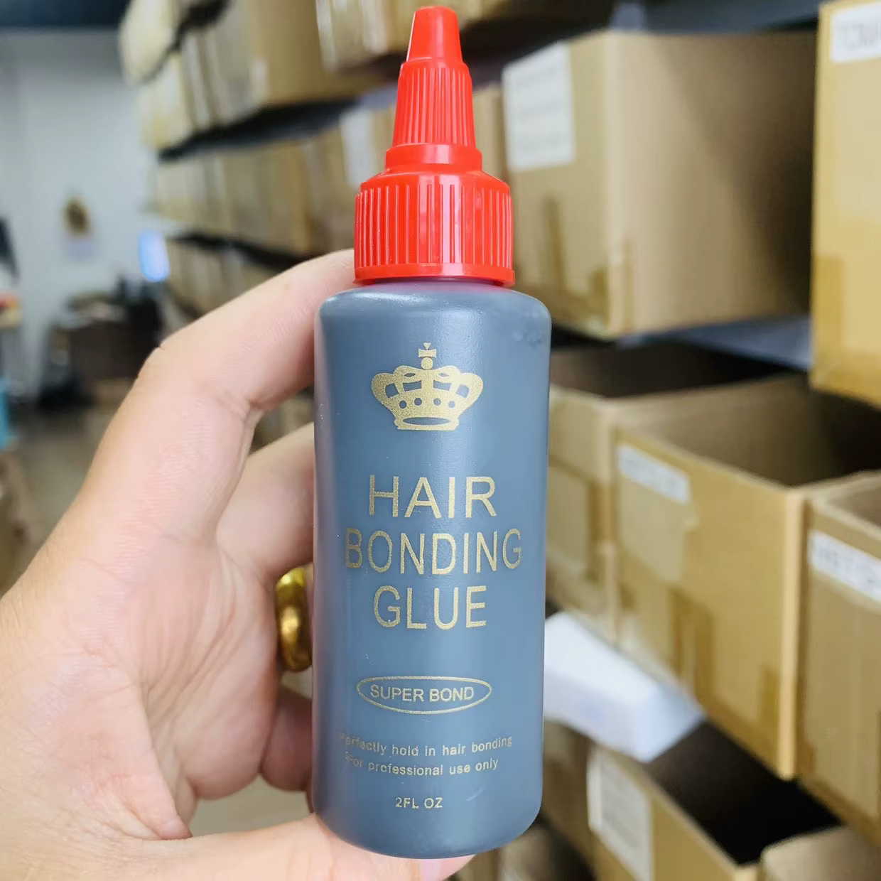 Colle de tissage de cheveux noirs, Anti-champignon imperméable, Super liaison pour une tenue parfait