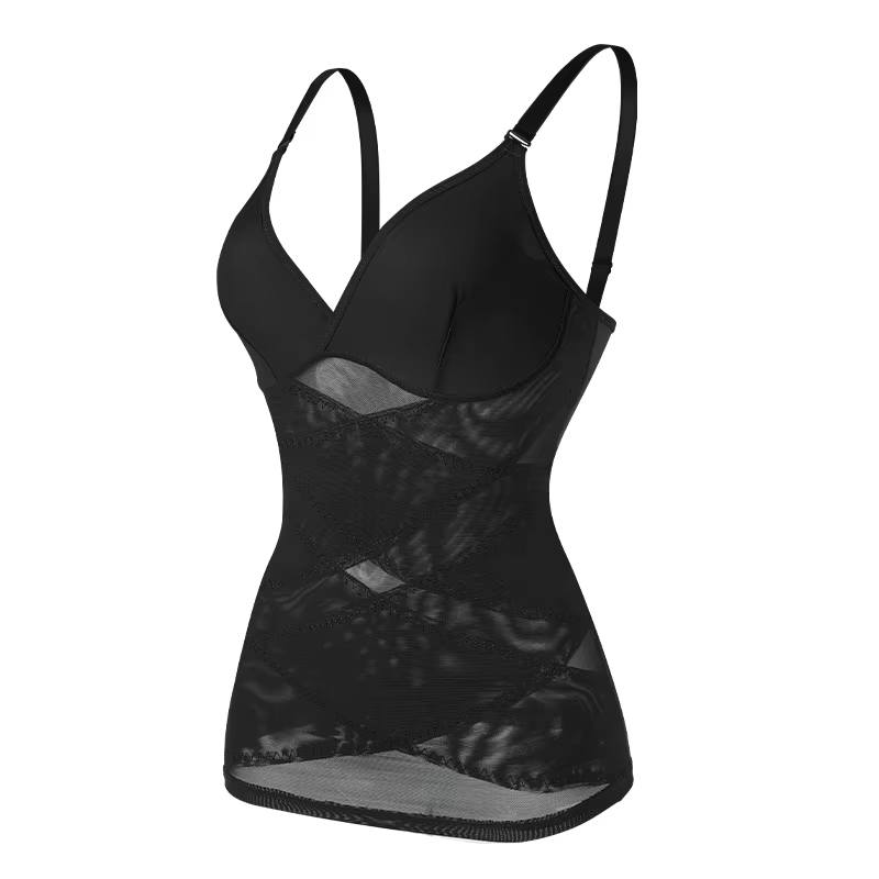 Body Shaper pour femmes contrôle du ventre Shapewear débardeurs de Compression haut caraco col en v
