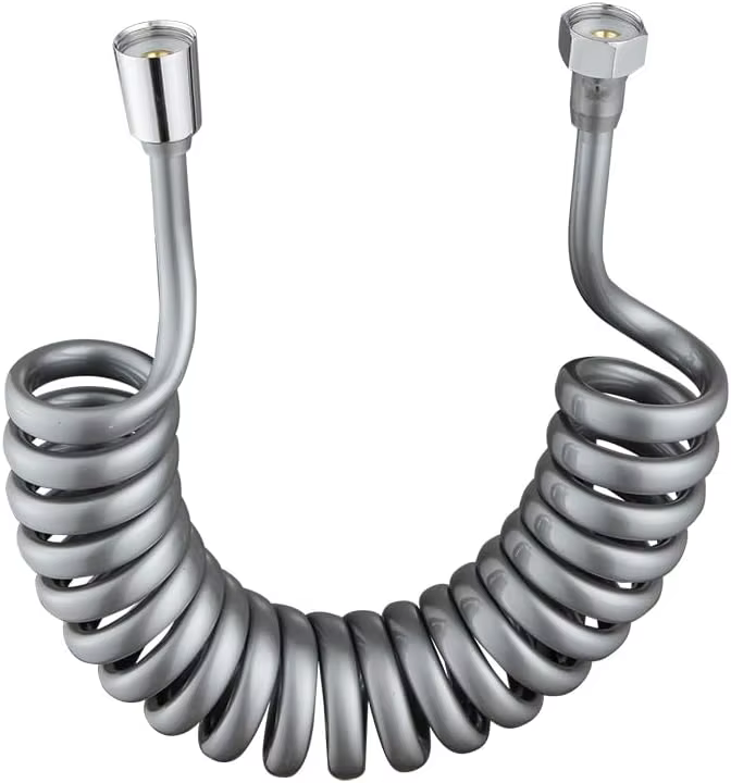 Nouveau 1.5/2/3/5M ressort Flexible rétractable tuyau pour pomme de douche toilette Bidet tuyau plom