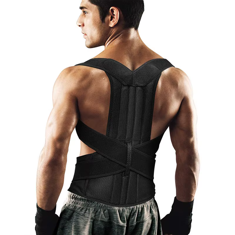 Attelle de posture pour le haut et le bas du dos pour hommes et femmes, ceinture de soutien lombaire