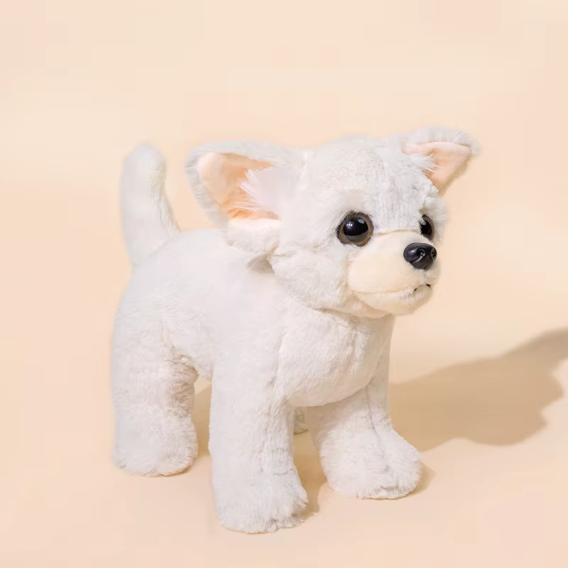 Peluche chien bouledogue français, Border Collie, Chihuahua, 22cm, mignon, Kawaii, joli cadeau d'ann
