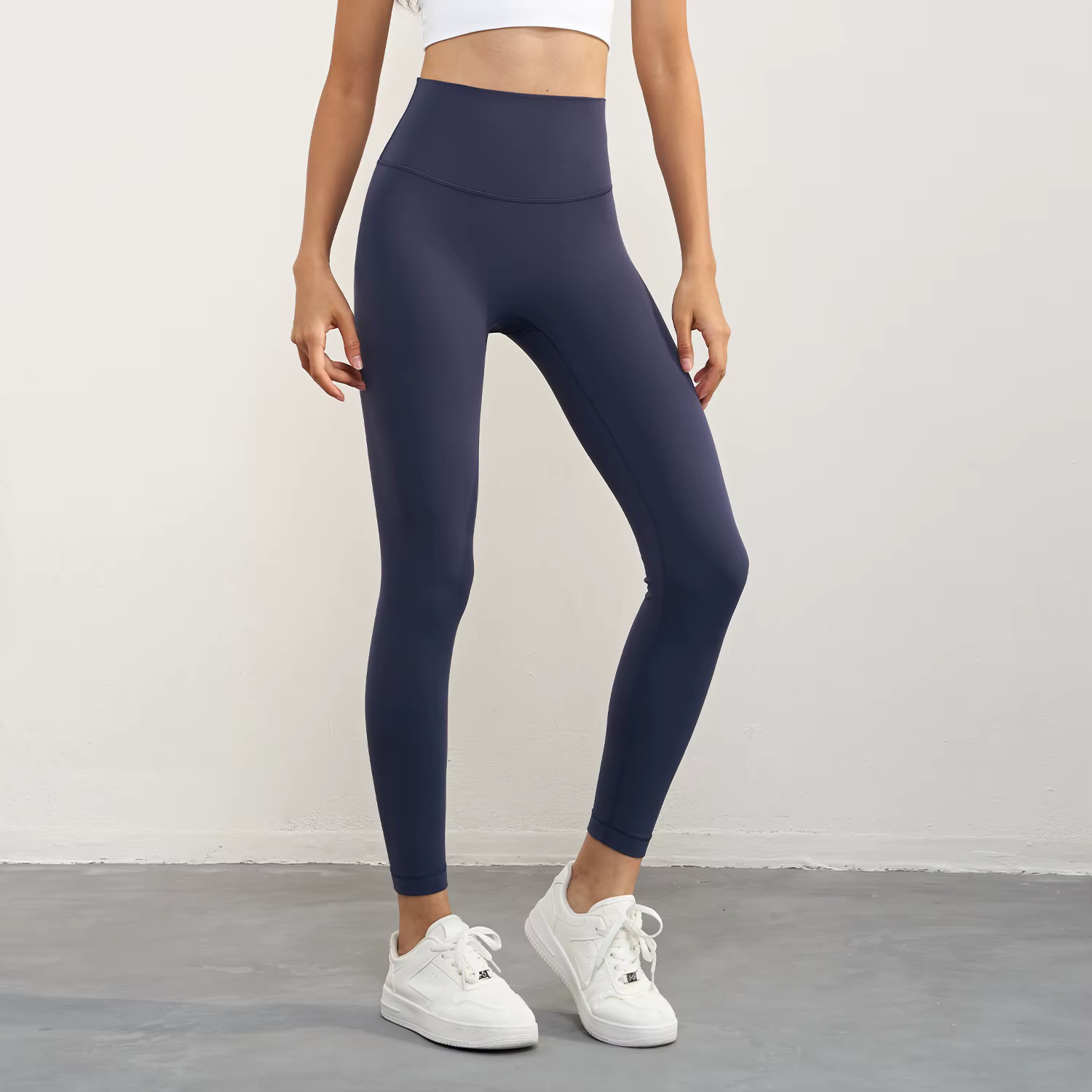 Legging de Yoga taille haute pour femmes, couleur unie, dos doux, poche dans la taille, pantalon de