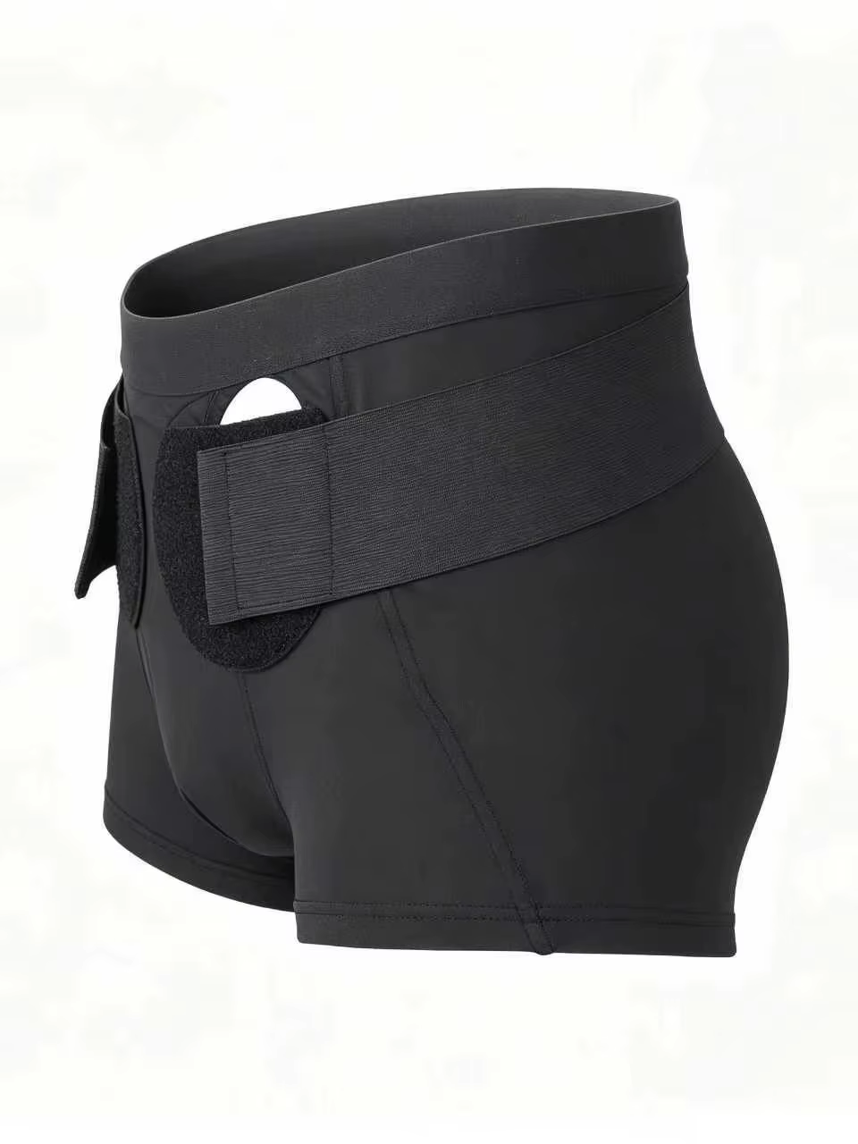 Shorts de soutien inguinal post-opératoire avec sangle latérale ajustable, rembourrage doux pour la