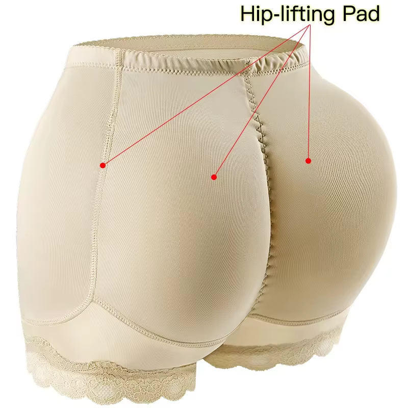 Sous-vêtements modelants avec coussinets de hanches, rehausseur de fesses Sexy, culotte de contrôle,