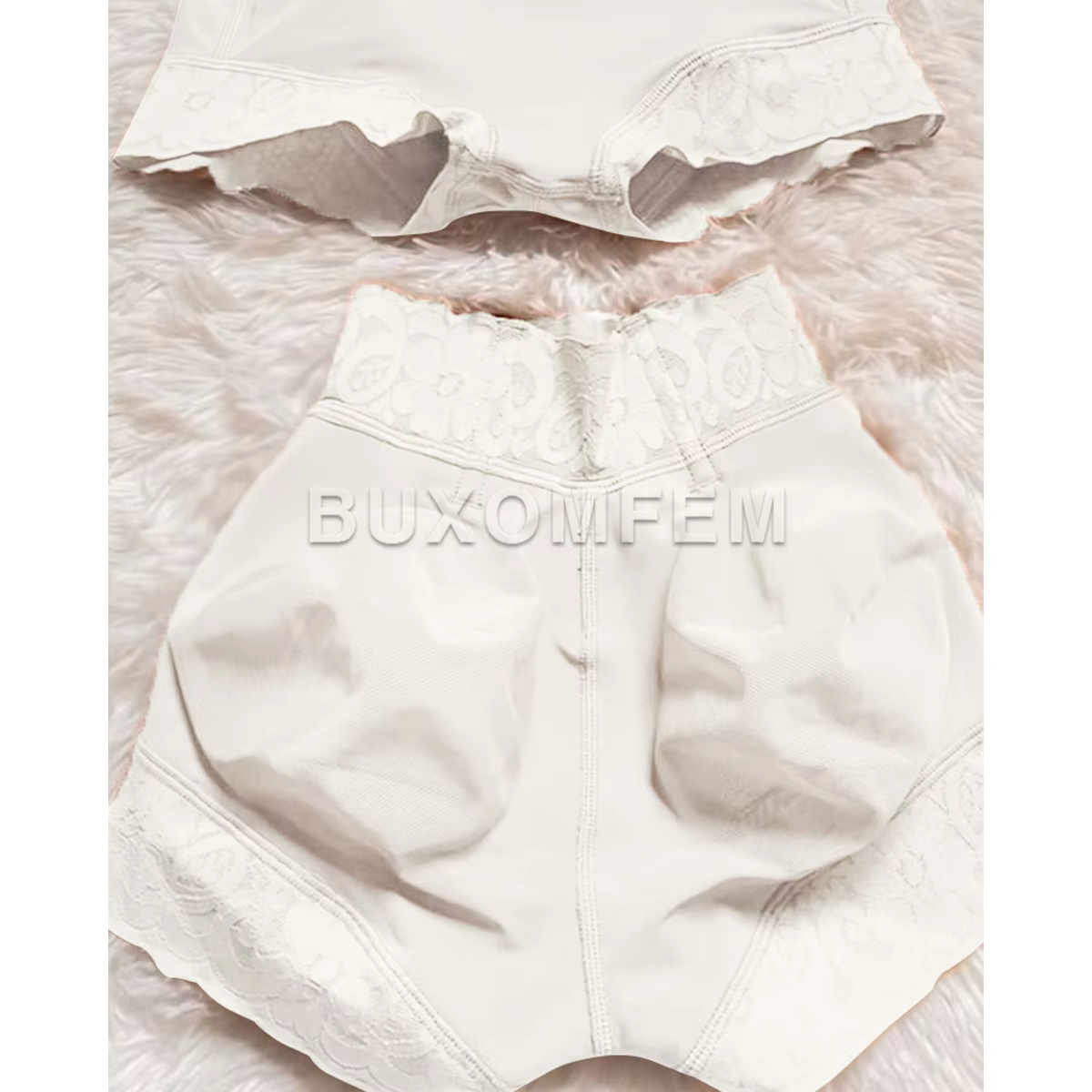 Culotte taille haute taille moyenne compressée pour femme, push-up invisible, entraîneur de cuisses