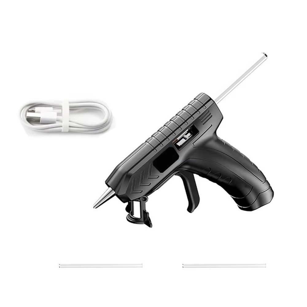 Pistolet à colle thermofusible sans fil avec bâton de colle, outil de colle thermofusible sans fil a