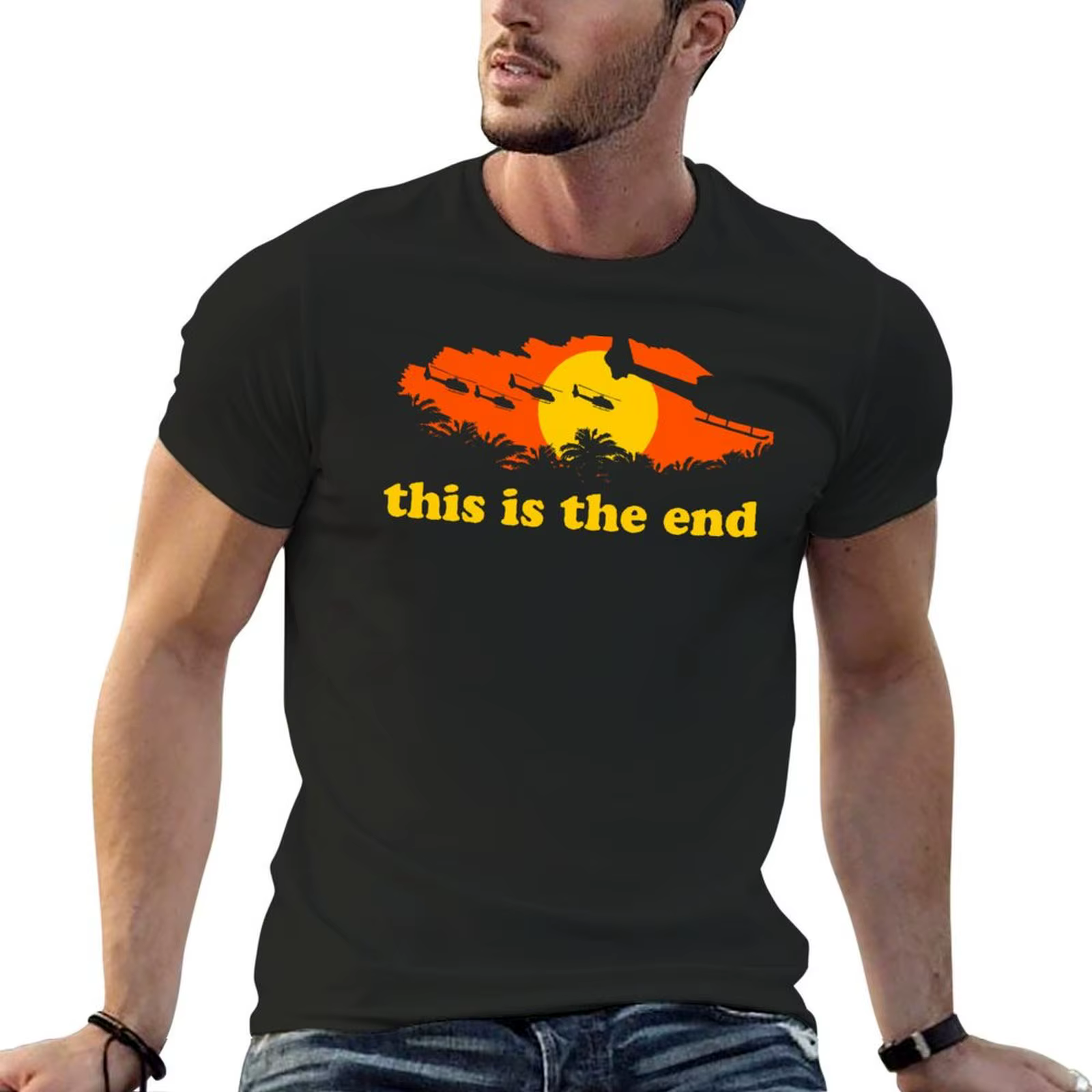 T-shirt en coton Apocalypse Now pour hommes, This is the End, Graphic, Scopic, Sublime, Anime Figure