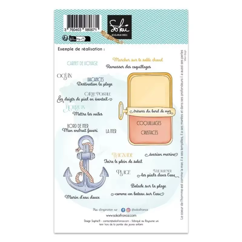 Magnifiques tampons poisson et bateau 2026 pour scrapbooking DIY, artisanat, album photo, décoration
