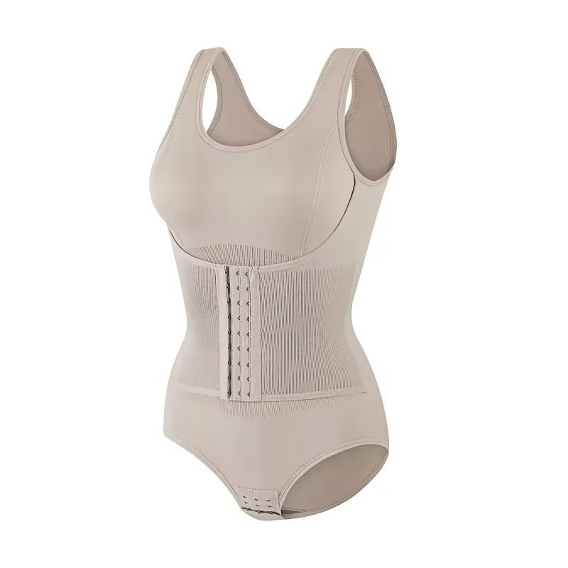 Body Shapewear Double boutonnage ventre contrôle corps Shaper post-partum minceur femme taille forma