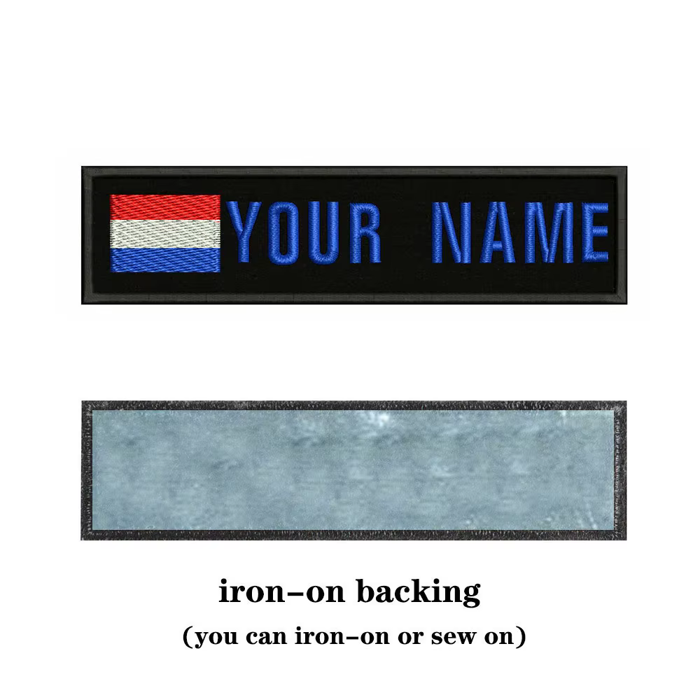 Dutch Feel Pays-Bas Nom et Texte Patch, Broderie Personnalisée, Strihear Danemark ge Iron On ou Patc