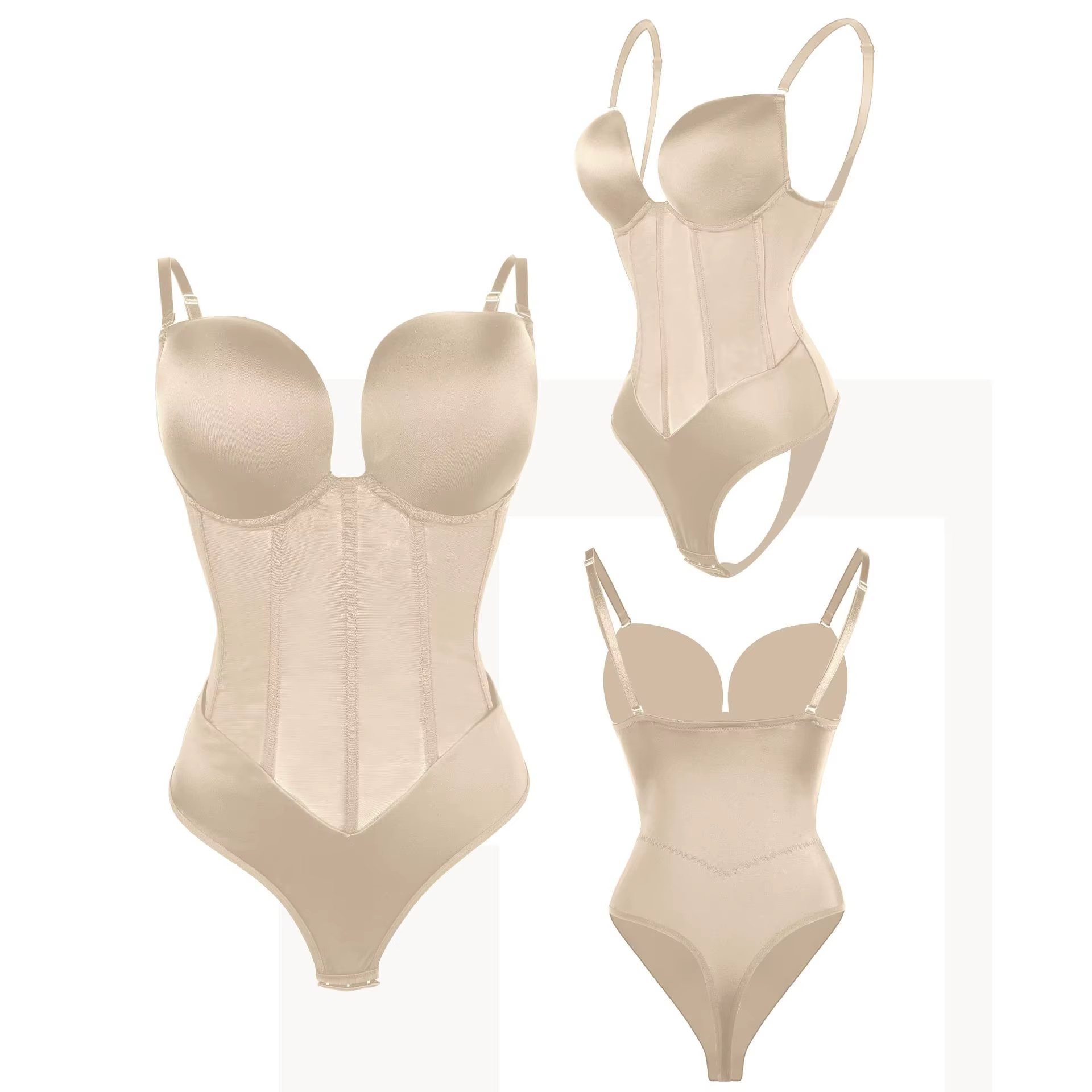 Body gainant amincissant pour femme