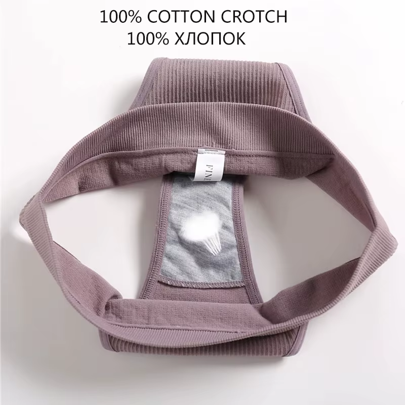 3 pièces/ensemble femmes coton culottes sans couture taille haute tongs confortable Sexy femme caleçons