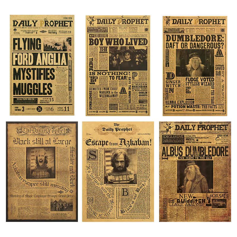 Films et série TV, affiches Vintage en papier Kraft, avis d'admission de vieux journaux, cadeaux pour enfants, offre spéciale, nouvelle collection