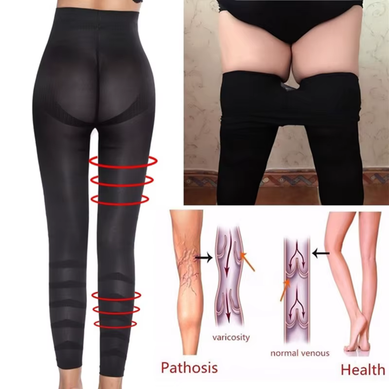 Leggings amincissants taille haute pour femme