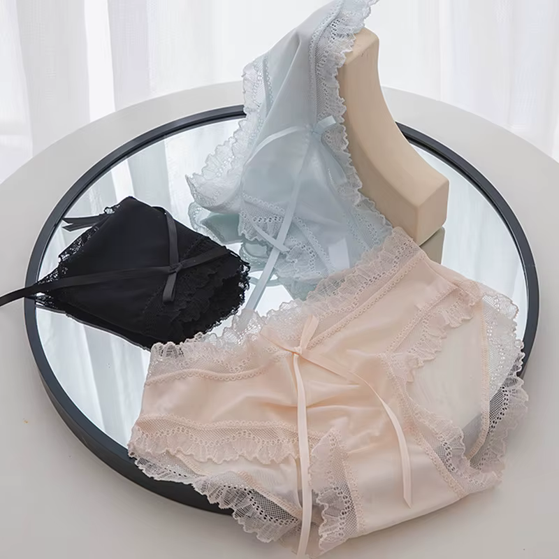Culotte Sexy en dentelle et coton pour femmes