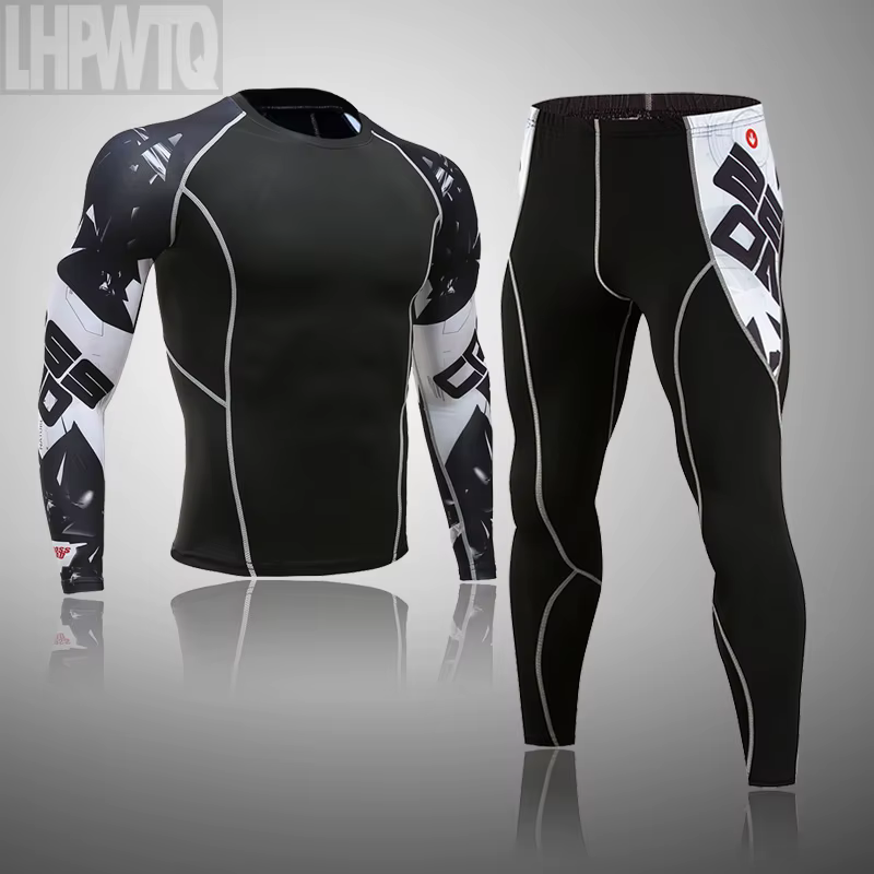 Sous-vêtements thermiques de Ski pour hommes, ensemble de Compression, collants thermiques, Leggings d'hiver, combinaison de basket-ball, séchage rapide