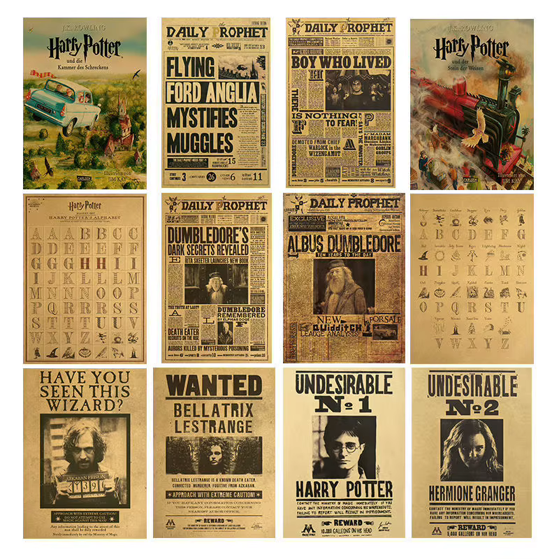 Films et série TV, affiches Vintage en papier Kraft, avis d'admission de vieux journaux, cadeaux pour enfants, offre spéciale, nouvelle collection