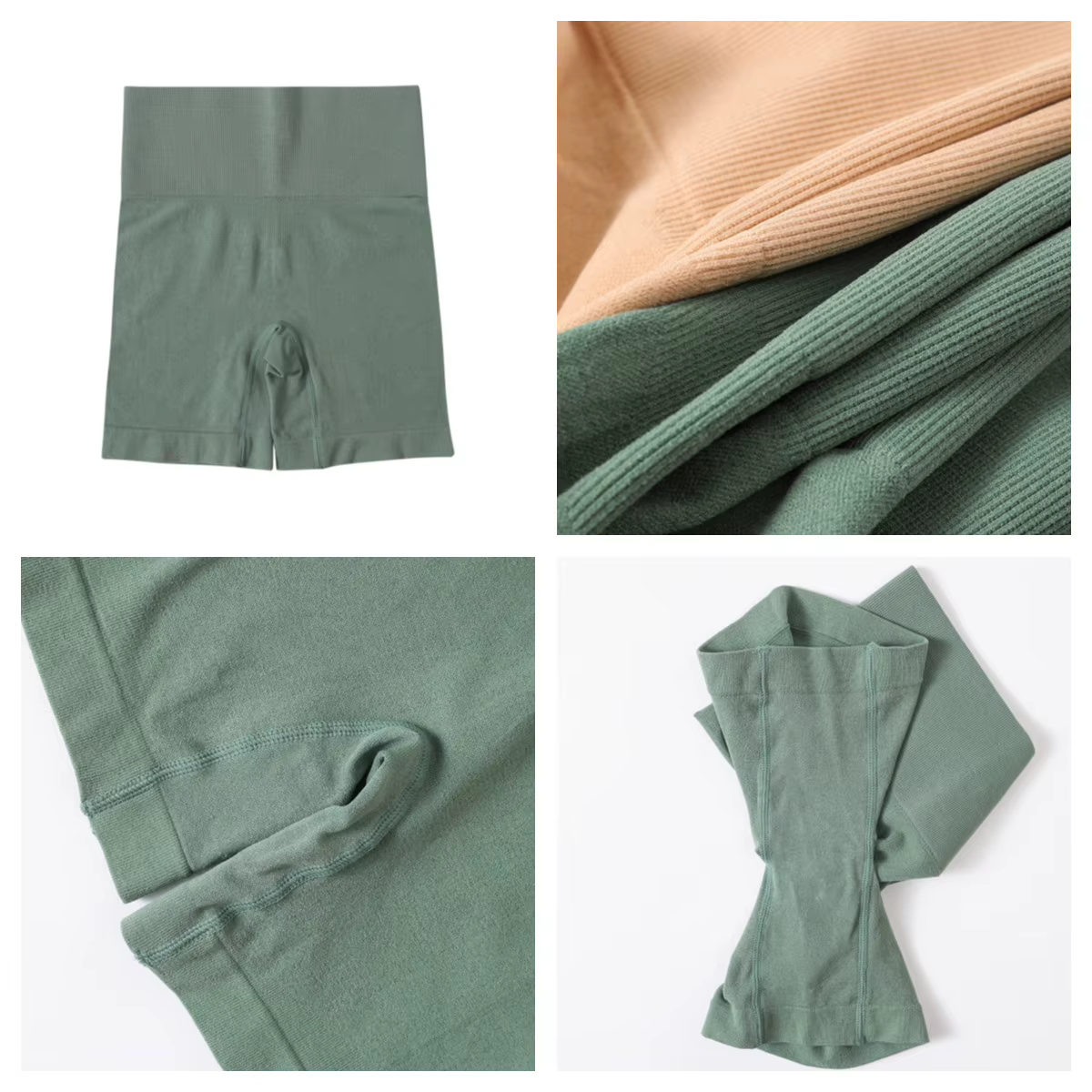 Ensemble de soutien-gorge et culotte taille haute sans couture pour femmes