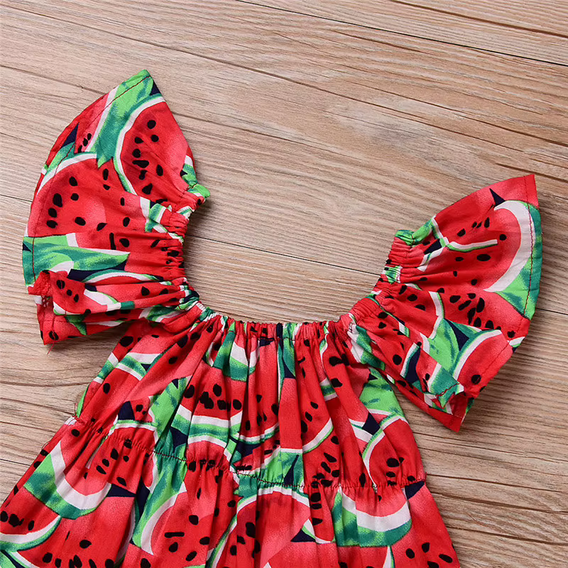 Body pour nouveau-né fille de 0 à 36 mois, ensemble bandeau, manches courtes, imprimé pastèque, combishort pour bébé fille, barboteuse une pièce d'été
