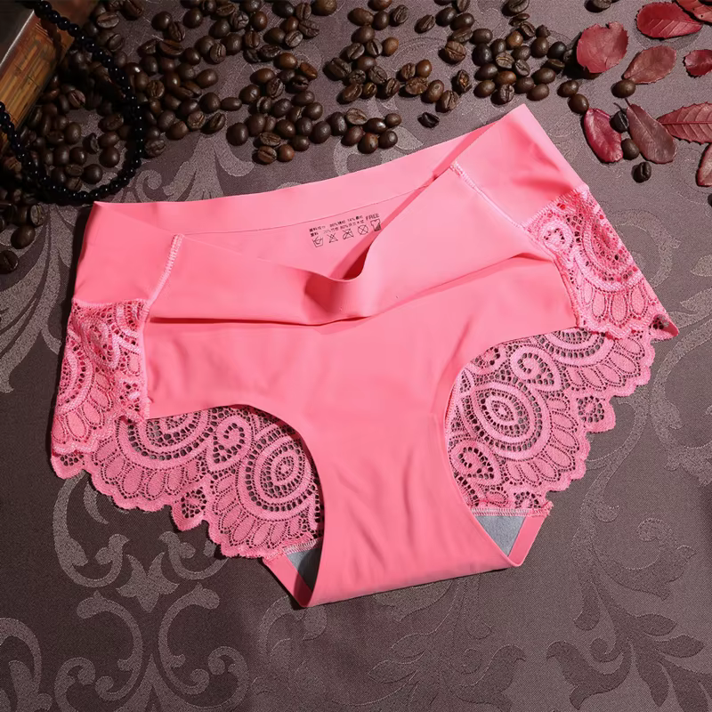 Culotte en dentelle sans couture pour femme