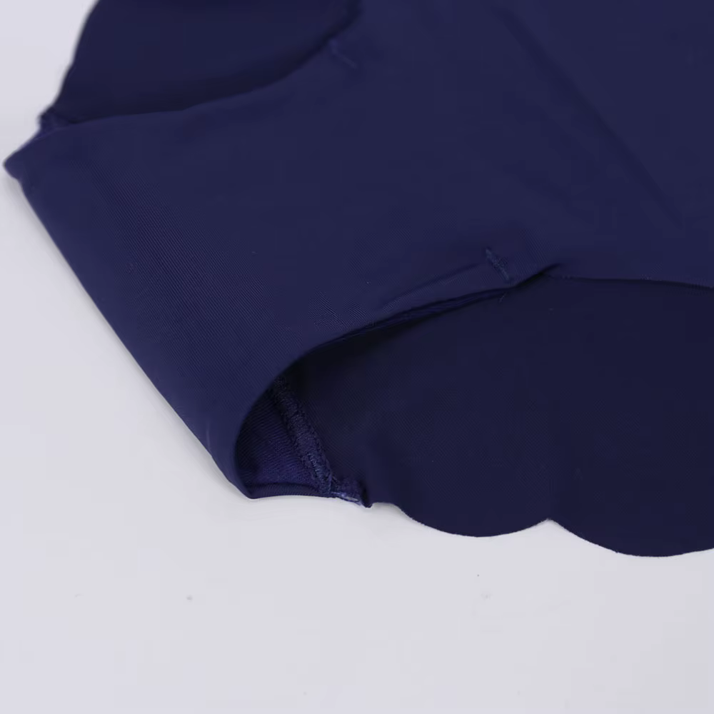 Femmes culottes Sexy volants couleur unie sous-vêtements glace-soie taille basse culotte femme sans couture slips Ultra-mince Lingerie pour dames