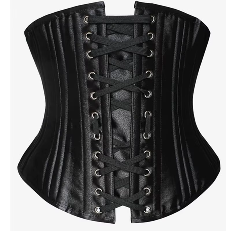 XS à 6XL sous le buste Corset 24 acier désossé corps Shaper gothique Sexy femmes
