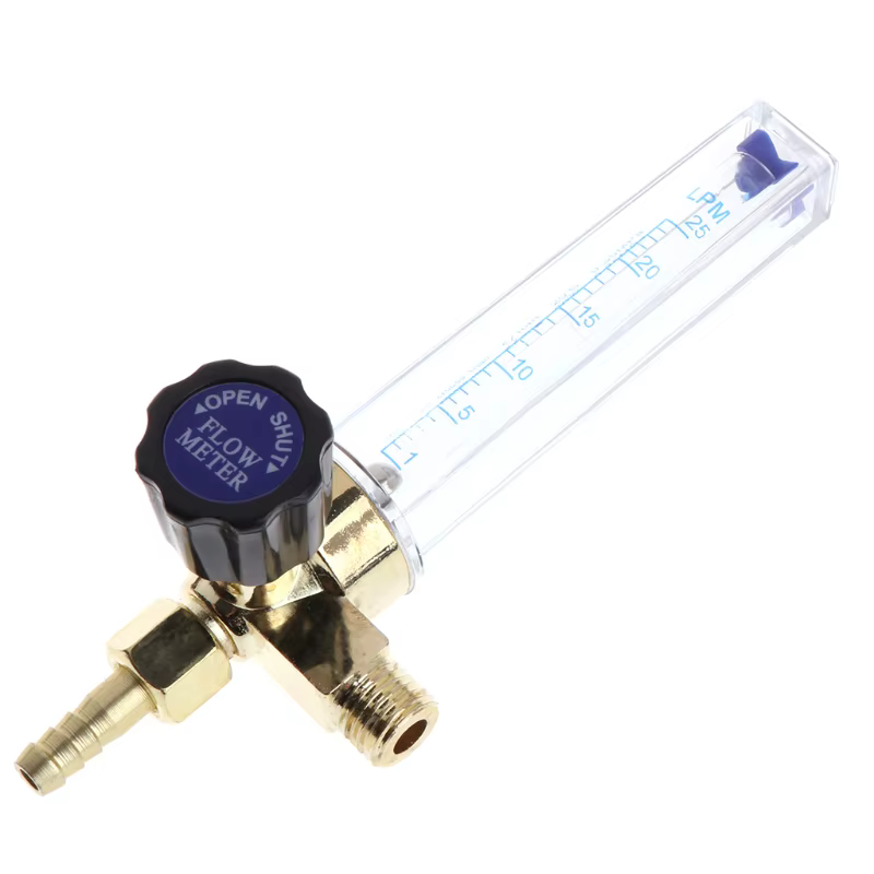 Régulateur de débit de gaz CO2 Ar, filetage 1/4PT 7mm, 0.35 MPA