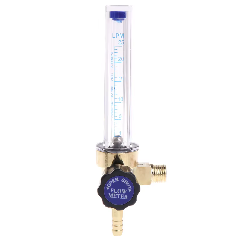Régulateur de débit de gaz CO2 Ar, filetage 1/4PT 7mm, 0.35 MPA
