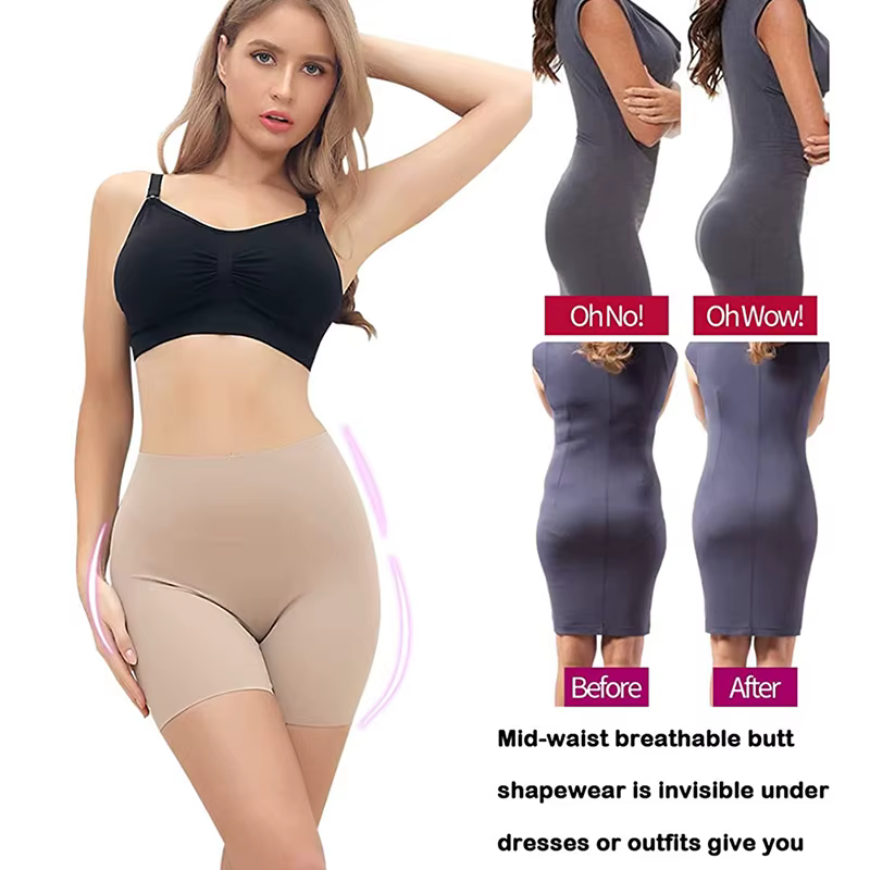 Cuisse plus mince Shapewear culottes pour femmes Slip Shorts taille haute ventre contrôle Cincher ceinture sans couture corps Shaper