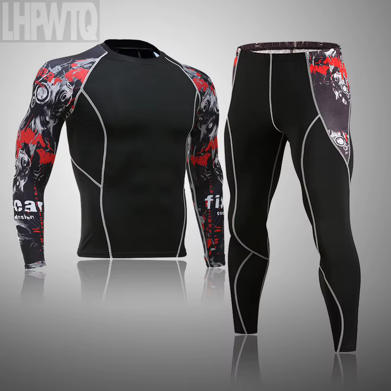 Sous-vêtements thermiques de Ski pour hommes, ensemble de Compression, collants thermiques, Leggings d'hiver, combinaison de basket-ball, séchage rapide