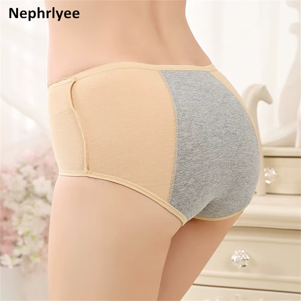 Culotte Menstruelle Imperméable en Coton à Absorption Rapide pour Femme