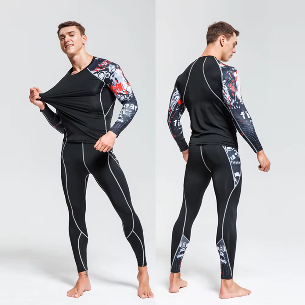 Sous-vêtements thermiques de Ski pour hommes, ensemble de Compression, collants thermiques, Leggings d'hiver, combinaison de basket-ball, séchage rapide