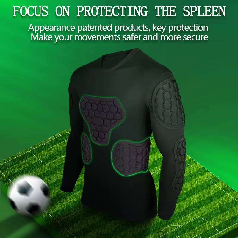 Nouveau Football gardien de but pantalon d'entraînement maillots de gardien de but Kit vêtements genou coude rembourré tout autour Alveolate protecteur équipement