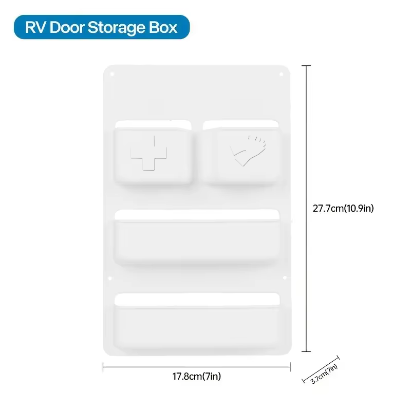 Boîte de rangement pour porte de camping-car, caravane, fourgon, voiture, organisateur de rangement pour porte de véhicule, accessoires de voiture