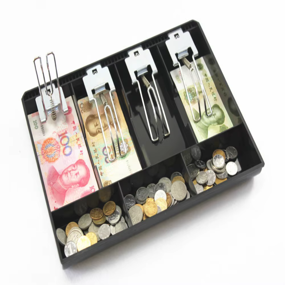 Tiroir-caisse avec 3/4/5 compartiments pour monnaie et billets, pour caisse enregistreuse