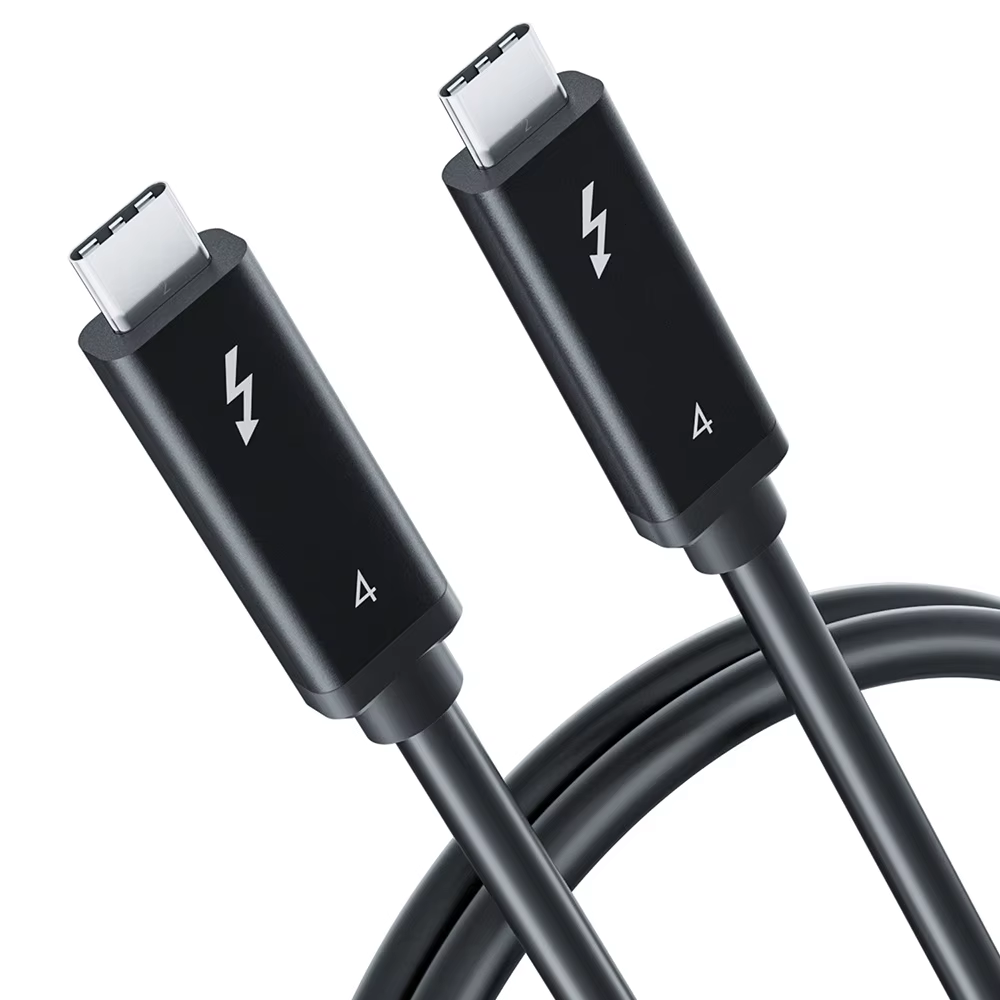 Câble Thunderboolt 4 certifié véritable 40G câble Thunderbolt 3 0.8M pour disques Thunderbolt Apple Macbook Pro Mac mini Imac Dell