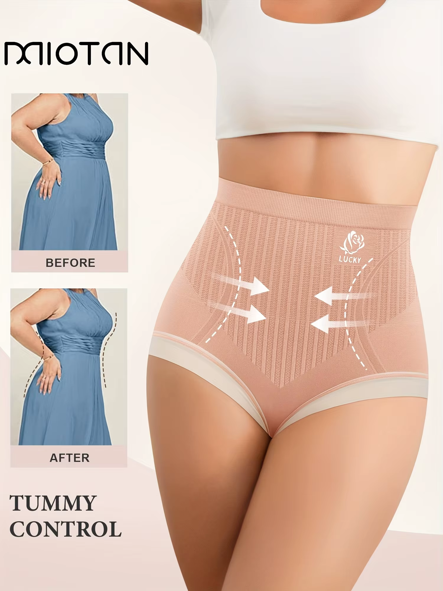 Culotte façonnante taille haute pour femme – Contrôle du ventre et levage des fesses sans couture