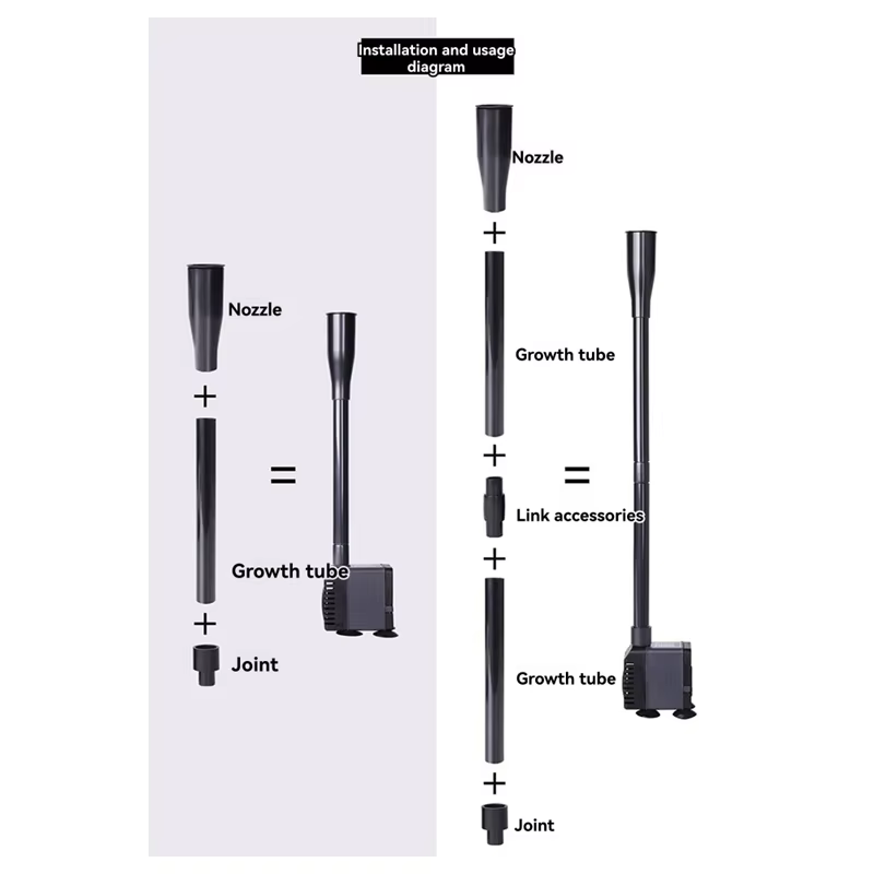 AFOURT-Kit de buse de pompe à fontaine, Kit de buse de fontaine pour étangs de jardin, étangs à poissons de table