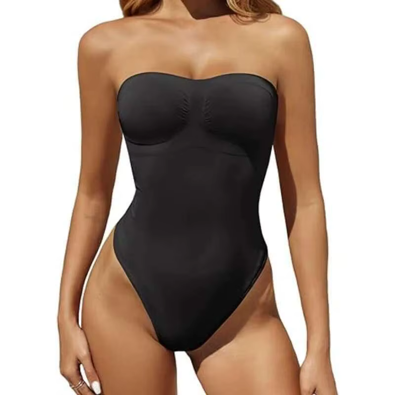 Body string sans bretelles Bustier bustiers femmes épaules dénudées sans couture Bodyshaper sculpter ventre contrôle corps Shaper Compression