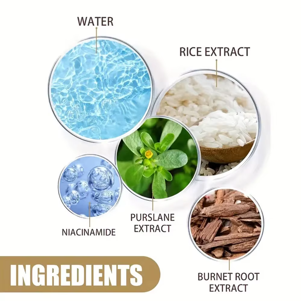LGRAMER Essence de riz, sérum hydratant blanchissant pour le visage, élimination des taches de rousseur, réduction des rides, adapté à toutes les saisons, soins de la peau