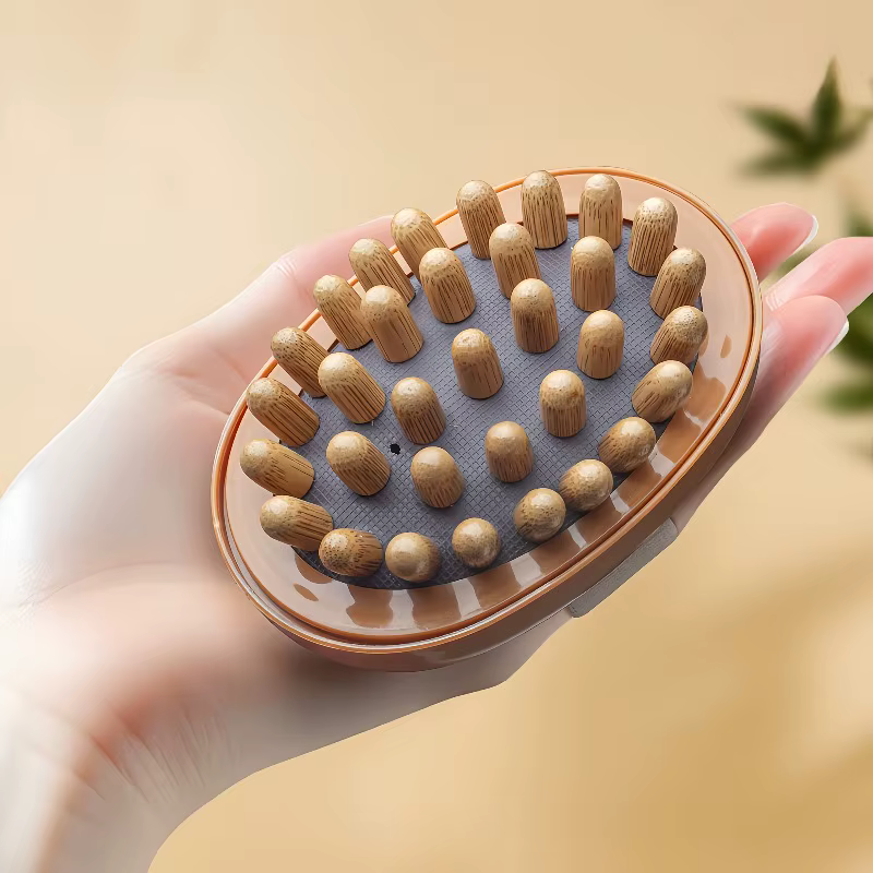 Brosse de Massage corporel à coussin d'air, pour la Relaxation des tissus profonds et Gua Sha, poils souples pour les jambes, l'estomac et le dos, 1/2 pièces