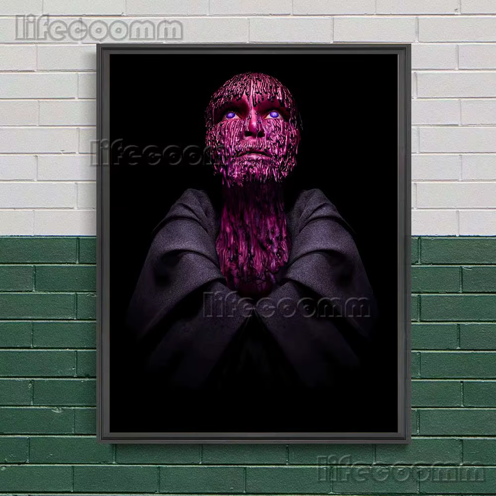 Apocalypse histoire d'horreur abstraite mur Art toile peinture bougie mystérieuse effrayante bougie homme Art affiche impression décoration de la maison