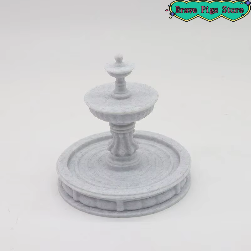 Fontaine d'extérieur européenne pour maison de poupée, 1 pièce, décor d'eau à circulation, Villa, jardin, cour, aménagement paysager, ornement d'eau cour