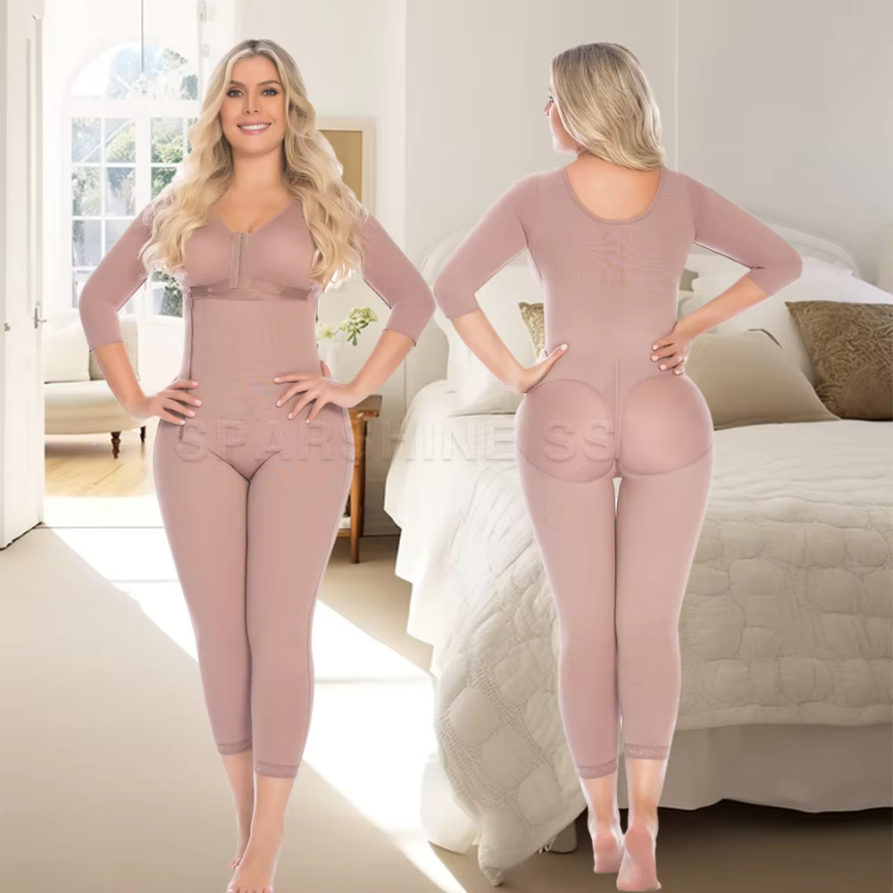 Body Shaper Faja Original colombien ceintures pour femmes post-partum minceur Shapewear avec soutien-gorge côté fermeture éclair haute Compression Corset