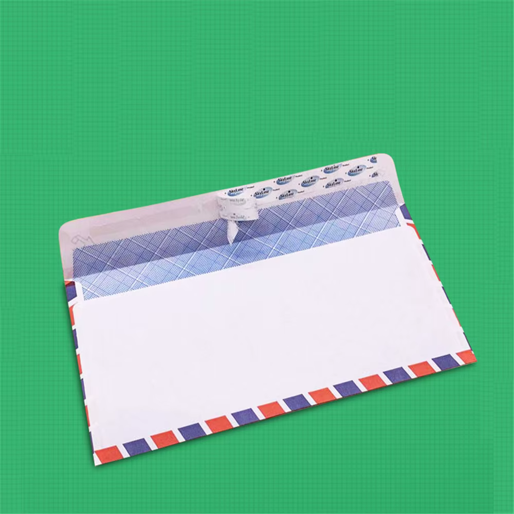 20 enveloppes en papier blanc pour courrier aérien, enveloppes rétro en papier de vachette