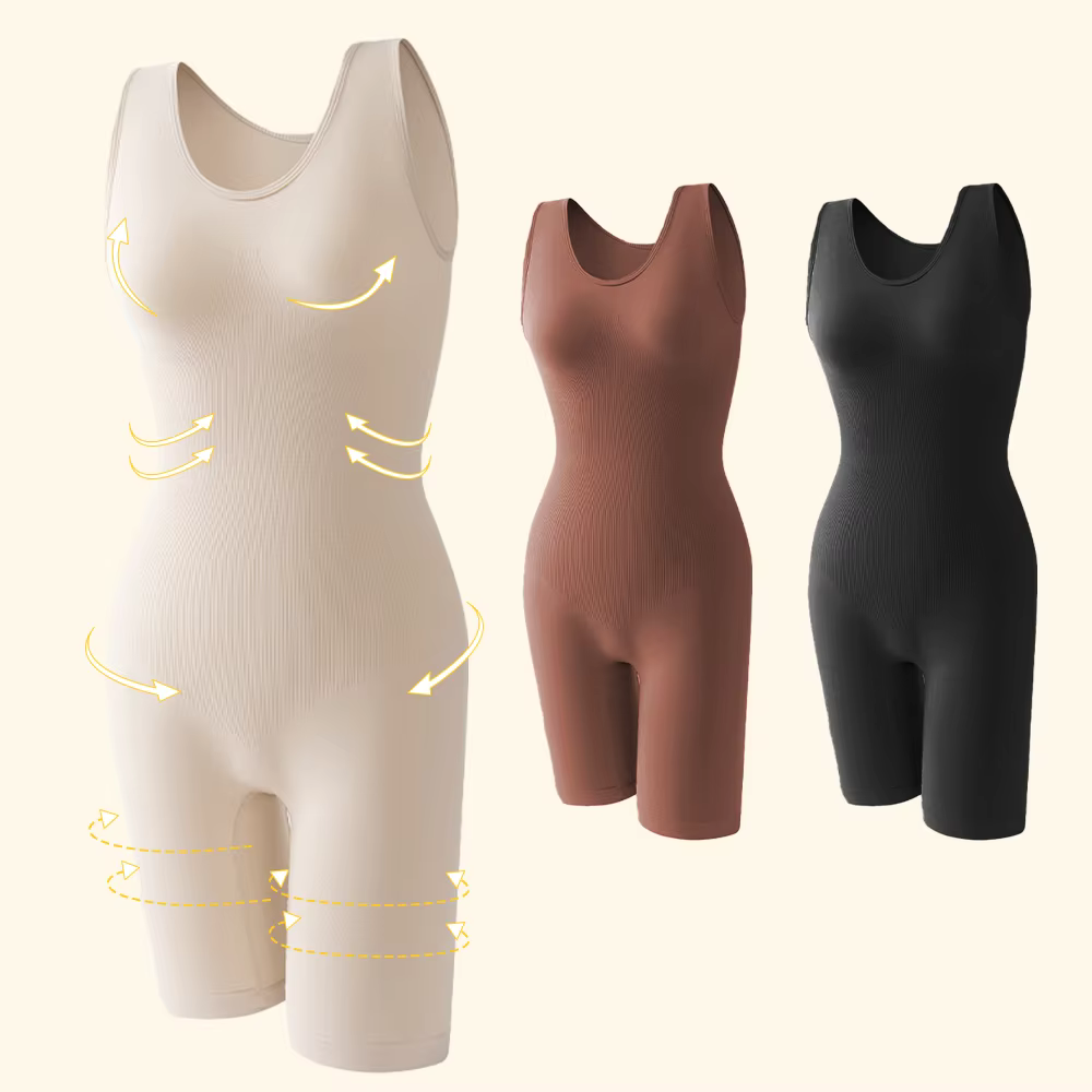 1 pièce façonnant Shapewear Body serré corps Shaper haut noir